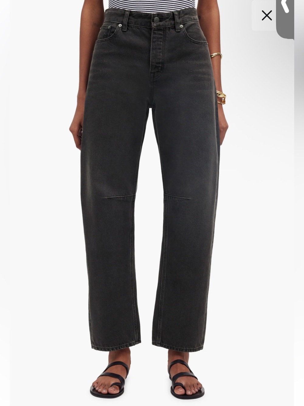 MADEWELL THE DARTED BARREL-LEG JEAN